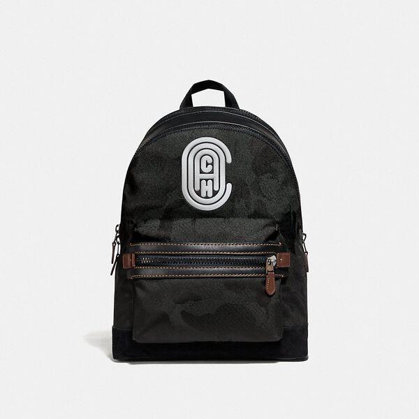 Academy Backpack With Wild Beast Print And Reflective Coach Patch