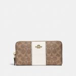 Sales Coupons Deals - Coach Accordion Zip Wallet In Colorblock Signature Canvas