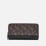 Sales Coupons Deals - Coach Accordion Zip Wallet With Horse And Carriage Print