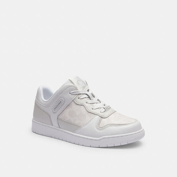 C201 Low Top Sneaker In Signature Canvas