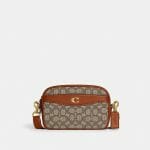Sales Coupons Deals - Coach Camera Bag In Signature Textile Jacquard