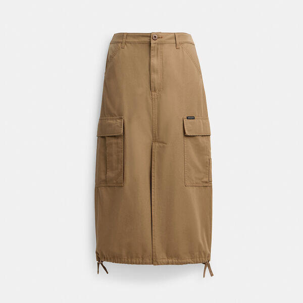 Cargo Maxi Skirt In Organic Cotton