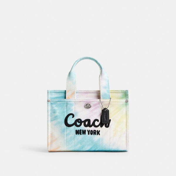 Cargo Tote Bag 26 With Rainbow Tie-Dye Print