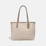 Sales Coupons Deals - Coach Central Tote With Zip In Signature Canvas