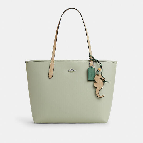 City Tote Bag With Seahorse Charm