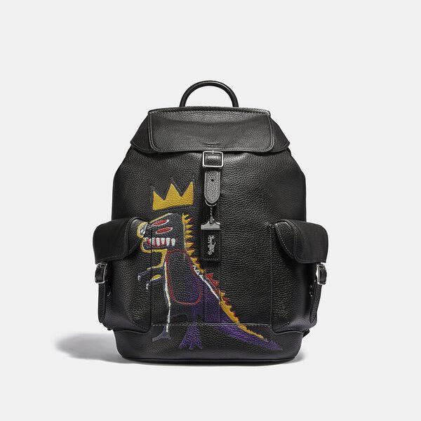 Coach X Jean-Michel Basquiat Wells Backpack In Pez Dispenser