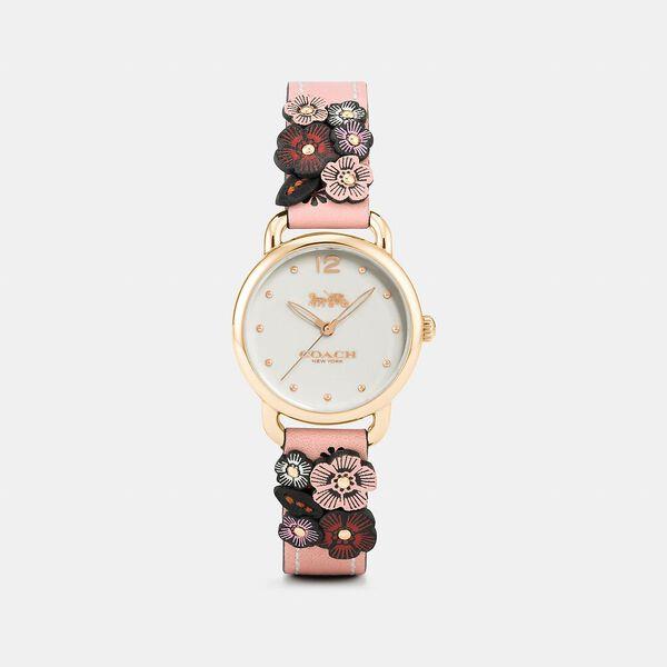 Delancey Watch With Floral Applique Watch