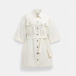 Sales Coupons Deals - Coach Denim Short Sleeve Dress