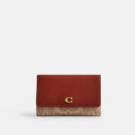 Sales Coupons Deals - Coach Essential Medium Flap Wallet In Signature Canvas