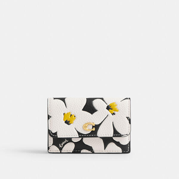 Essential Mini Trifold Wallet With Floral Print