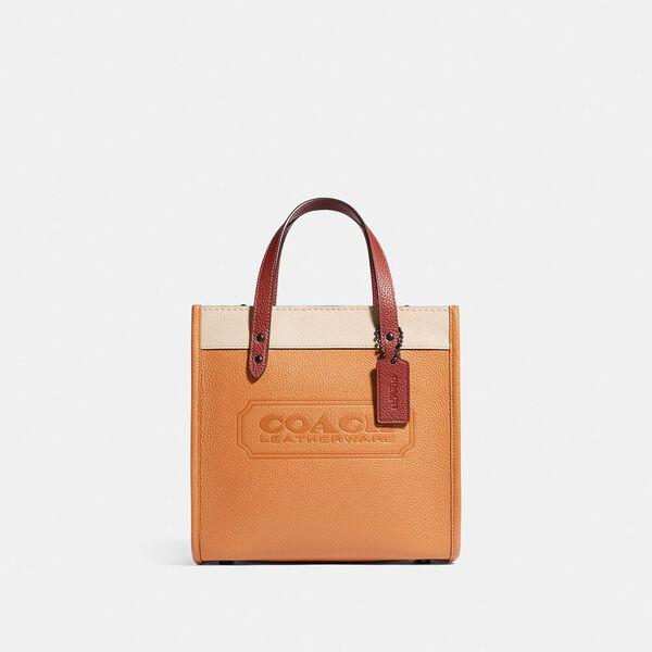 Field Tote 22 In Colorblock With Coach Badge And Whipstitch