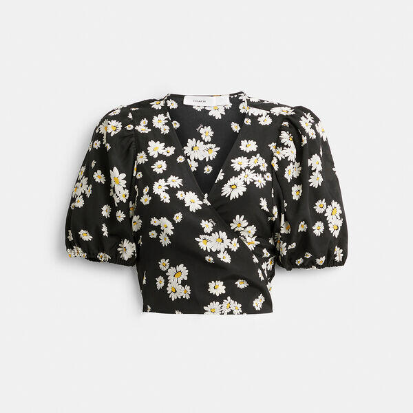 Floral Wrap Blouse