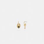 Sales Coupons Deals - Coach Heart Padlock And Key Earrings
