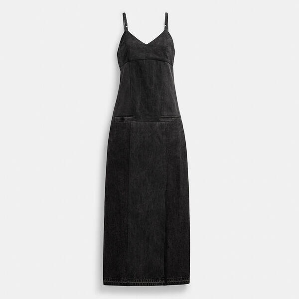 Heritage C Long Denim Dress In Organic Cotton