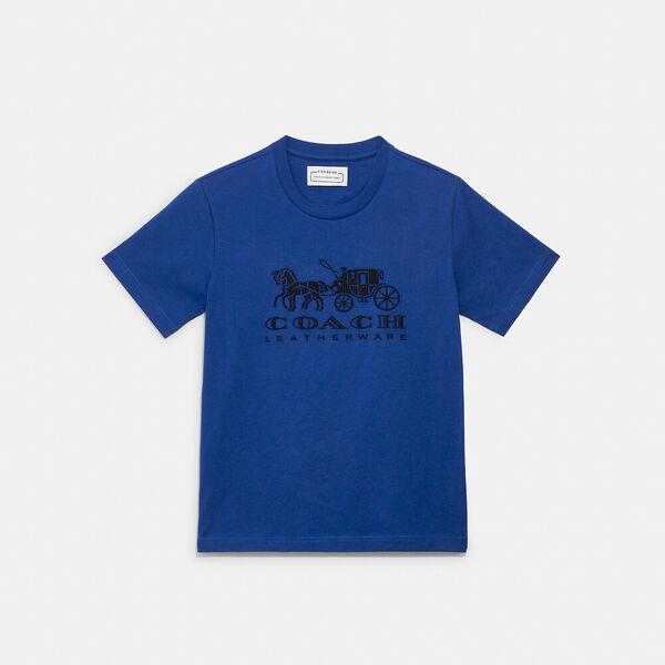 Horse And Carriage T-Shirt In Organic Cotton
