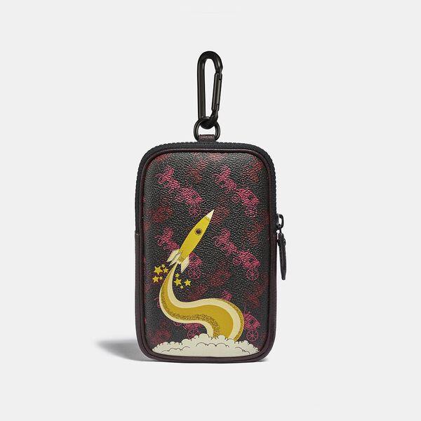 Hybrid Pouch 10 With Horse And Carriage Print And Rocket