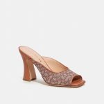 Sales Coupons Deals - Coach Laurence Sandal In Micro Signature Jacquard