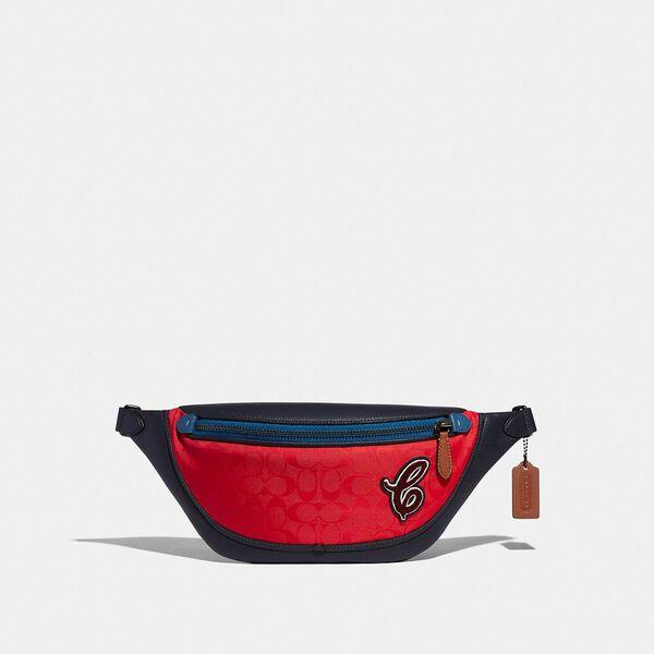 League Belt Bag In Recycled Signature Jacquard With Patch