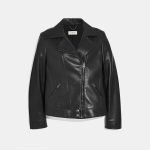 Sales Coupons Deals - Coach Leather Moto Jacket
