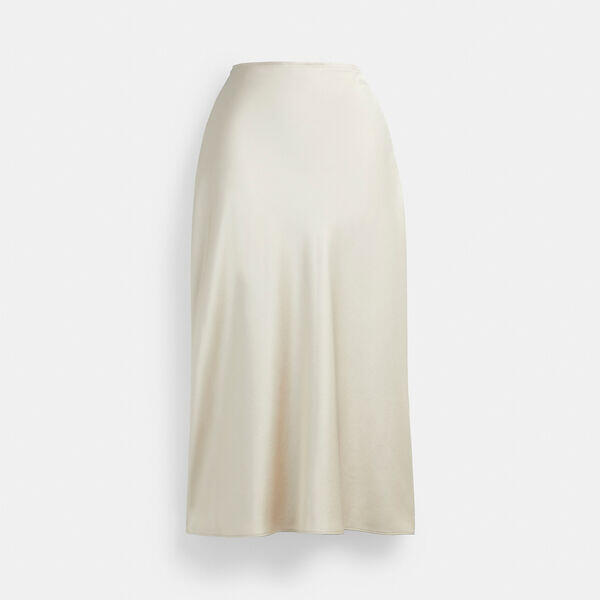 Long Satin Midi Skirt