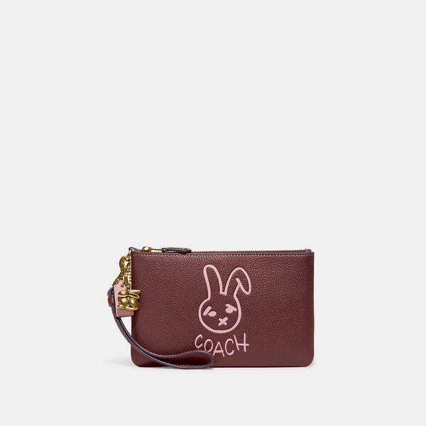 Lunar New Year Small Wristlet With Rabbit