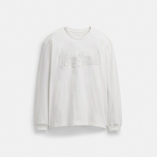 New York Long Sleeve T-Shirt In Organic Cotton