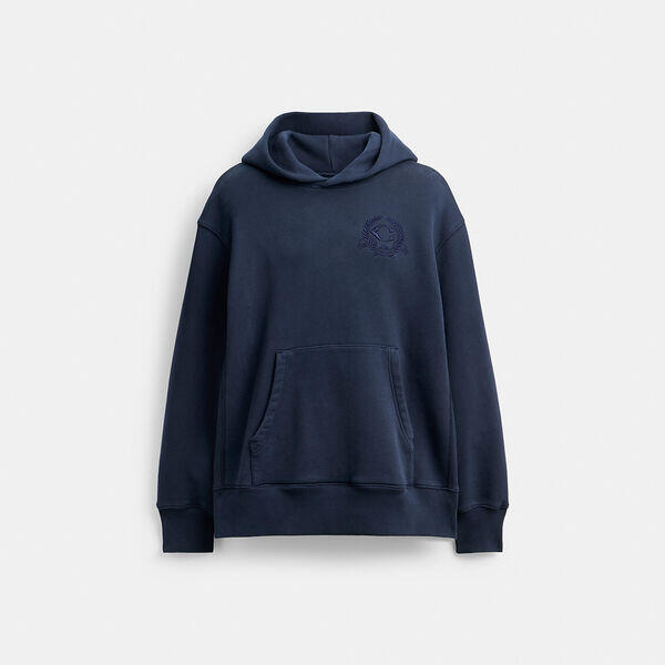 Oversized Signature Crest Hoodie In Organic Cotton