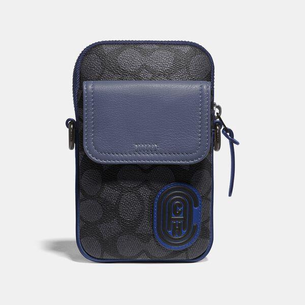 Pacer Convertible Pouch In Colorblock Signature Canvas With Coach Patch