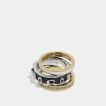 Sales Coupons Deals - Coach Pegged Signature Ring Set