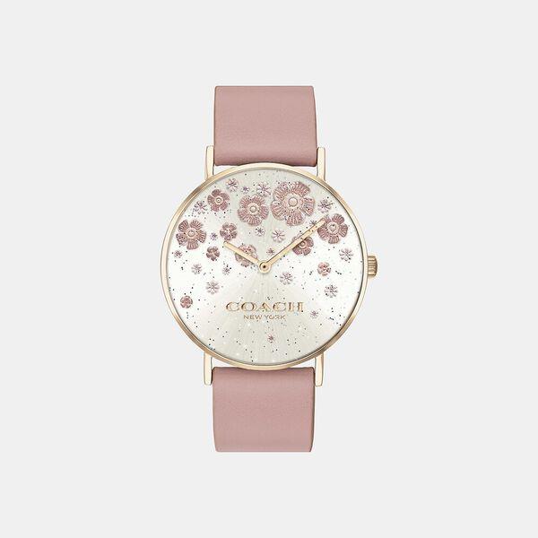 Perry Blush Leather Strap Watch