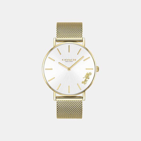 Perry Gold Mesh Band Watch