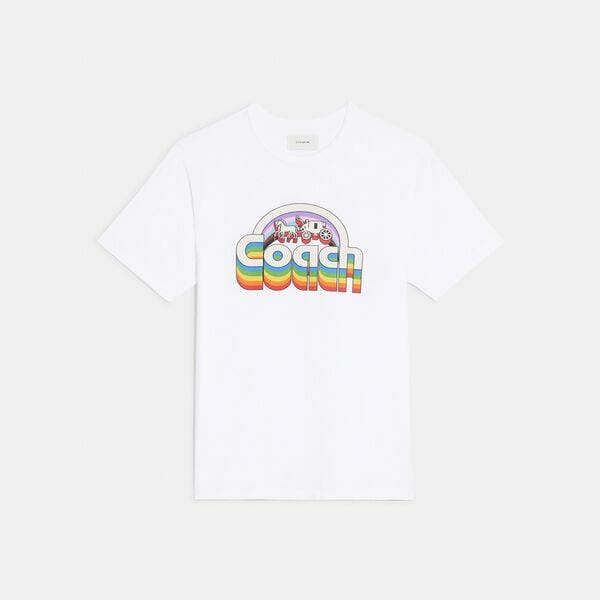 Rainbow Horse And Carriage T-Shirt In Organic Cotton
