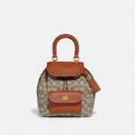 Sales Coupons Deals - Coach Riya Backpack 21 In Signature Textile Jacquard