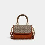 Sales Coupons Deals - Coach Rogue Top Handle In Signature Jacquard With Snakeskin Detail