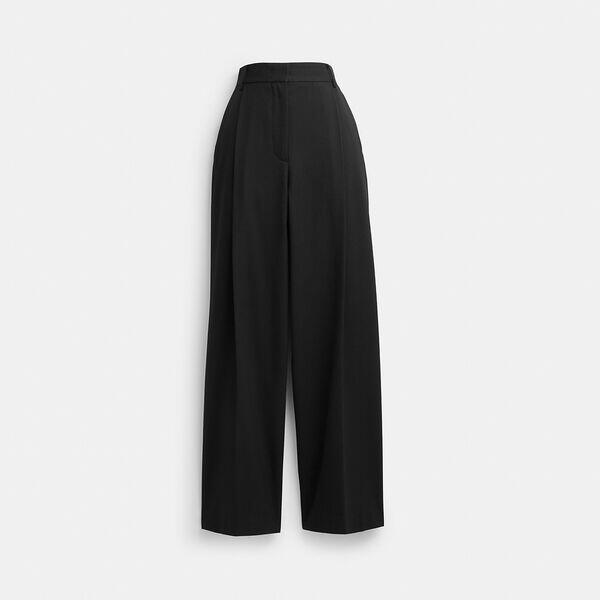 Short Inseam Wide Leg Trousers