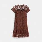 Sales Coupons Deals - Coach Short Sleeve Lace Dress