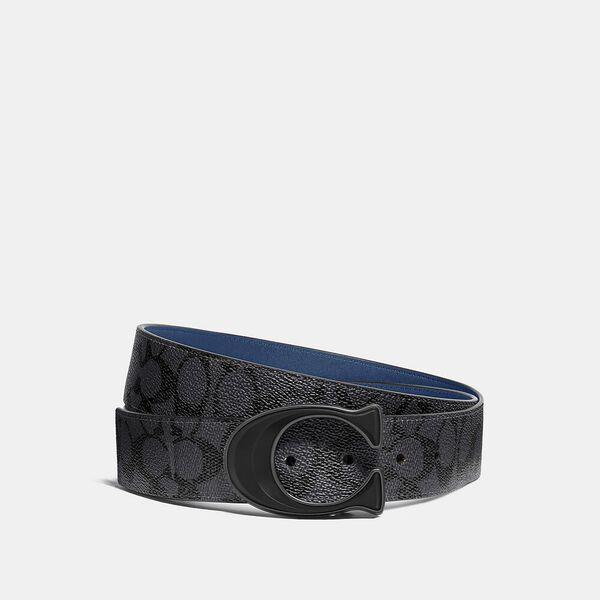 Signature Buckle Cut-To-Size Reversible Belt In Signature Canvas