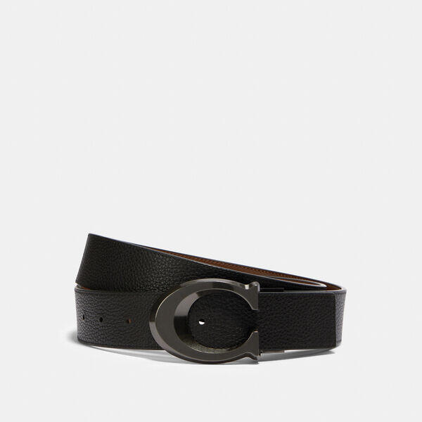 Signature Buckle Cut To Size Reversible Belt