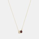 Sales Coupons Deals - Coach Signature Crystal Cluster Slider Necklace