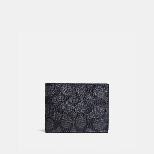 slim billfold wallet in signature canvas