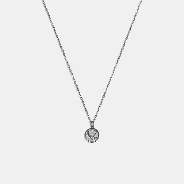 Sterling Silver Coin Pendant Necklace