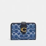 Sales Coupons Deals - Coach Tabby Medium Wallet In Signature Denim