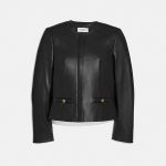 Sales Coupons Deals - Coach Tailored Leather Jacket