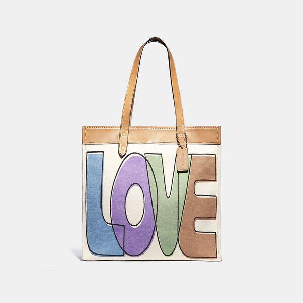 Tote 38 With Love Print
