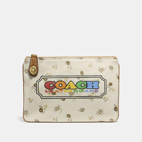 Turnlock Pouch 26 With Rainbow Coach Badge
