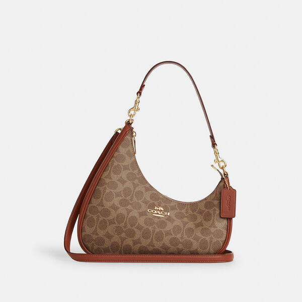 Twisted Teri Shoulder Bag In Signature Canvas