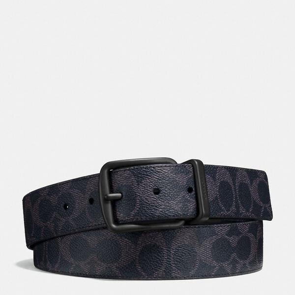 Wide Harness Cut-To-Size Reversible Belt In Signature Canvas