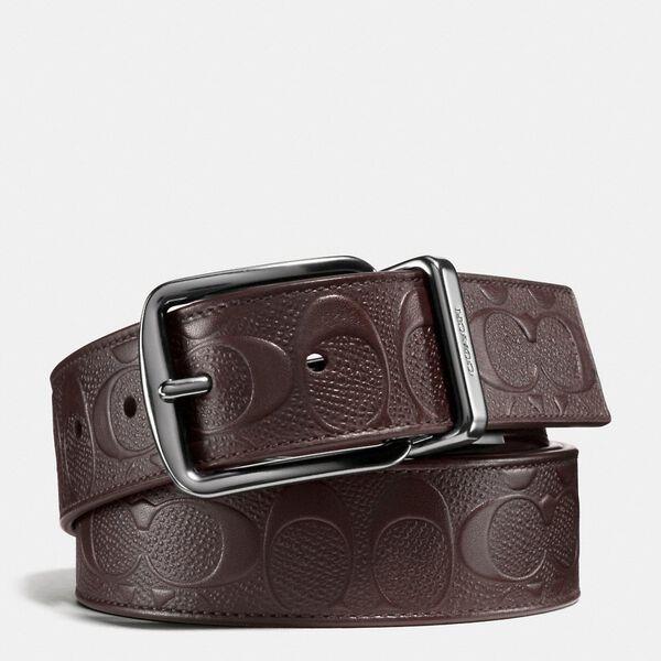 Wide Harness Cut-To-Size Reversible Belt In Signature Leather