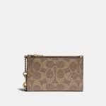 Sales Coupons Deals - Coach Zip Chain Card Case In Signature Canvas