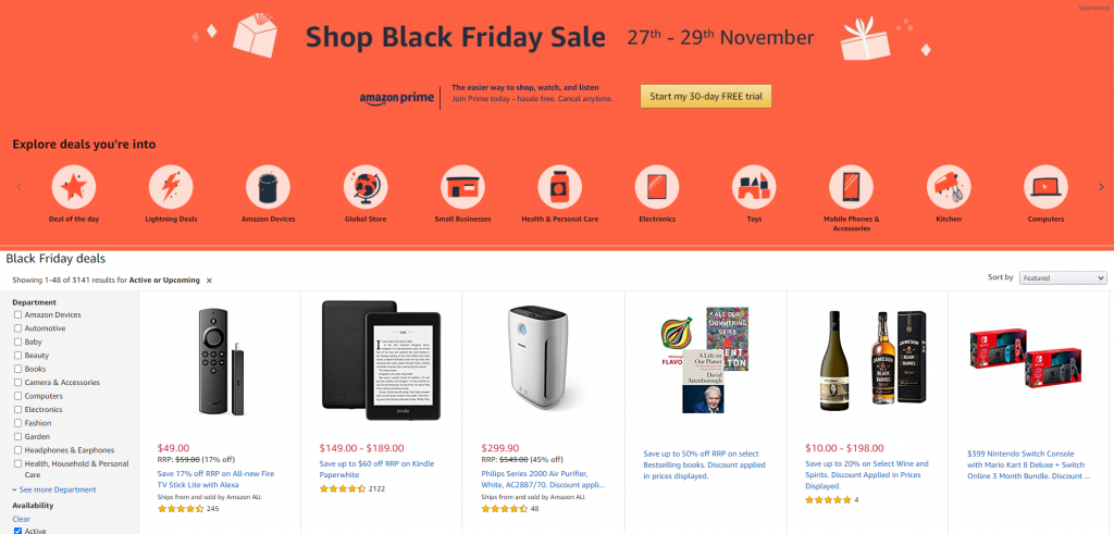 Sales Coupons Deals Amazon Black Friday 2020